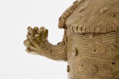 Val rie Courtet rhinoceros sculpture glazed stoneware circa 2010