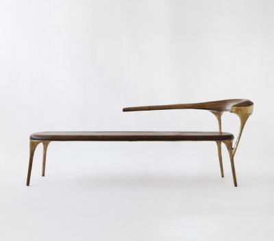 Valentin Loellmann Brass Bench by Valentin Loellmann
