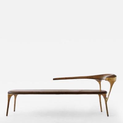 Valentin Loellmann Brass Bench by Valentin Loellmann