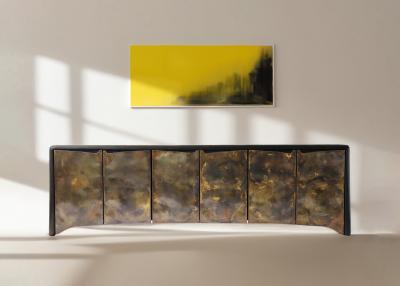 Valentin Loellmann Light Brass Credenza by Valentin Loellmann Unique Piece