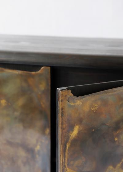 Valentin Loellmann Light Brass Credenza by Valentin Loellmann Unique Piece