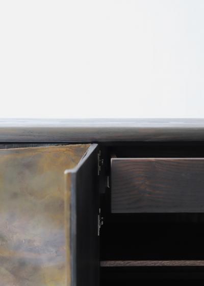 Valentin Loellmann Light Brass Credenza by Valentin Loellmann Unique Piece