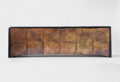 Valentin Loellmann Patinated Copper Credenza by Valentin Loellmann