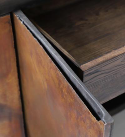 Valentin Loellmann Patinated Copper Credenza by Valentin Loellmann