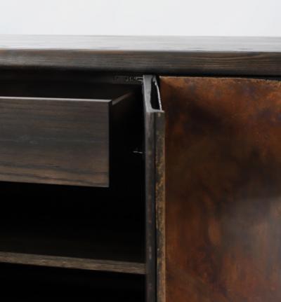 Valentin Loellmann Patinated Copper Credenza by Valentin Loellmann