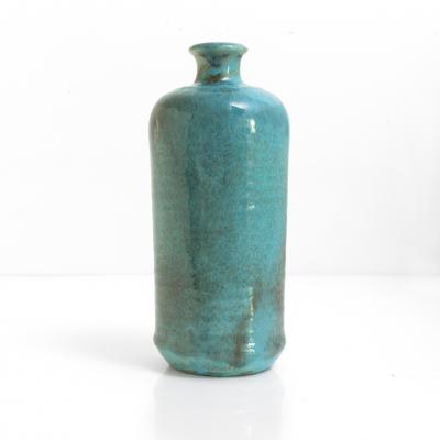 Valentina Modig Manuel VALENTINA MODIG MANUEL TURQUOISE CERAMIC VASE STUDIO KERAMOS FINLAND