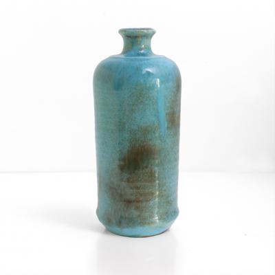 Valentina Modig Manuel VALENTINA MODIG MANUEL TURQUOISE CERAMIC VASE STUDIO KERAMOS FINLAND