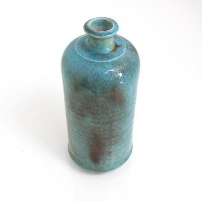 Valentina Modig Manuel VALENTINA MODIG MANUEL TURQUOISE CERAMIC VASE STUDIO KERAMOS FINLAND