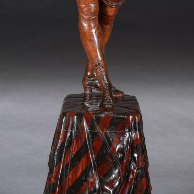 Valentino Panciera Besarel Valentino Besarel Pair of Carved Italian Venetian Figures