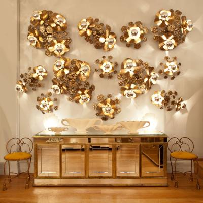 Valerie Wade Large double Lotus flower wall light