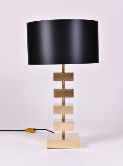 Valerie Wade Pair of Luigi brass table lamps