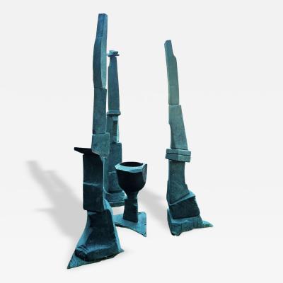 Vance Bell Vance Bell Falk Lake Site Marker 64 1986 Ceramic Sculpture