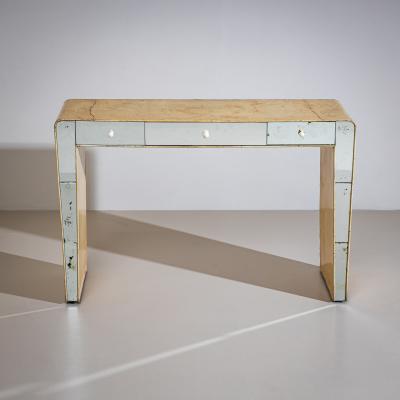Vanity Console with Mirrored Front Italy 1950s