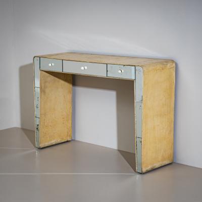 Vanity Console with Mirrored Front Italy 1950s