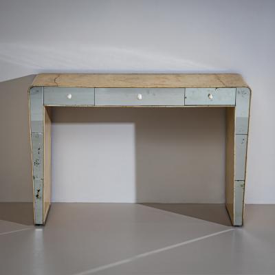 Vanity Console with Mirrored Front Italy 1950s