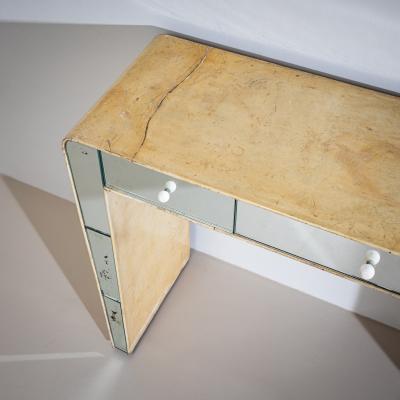 Vanity Console with Mirrored Front Italy 1950s