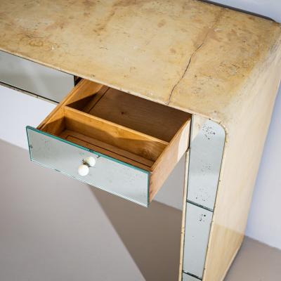 Vanity Console with Mirrored Front Italy 1950s