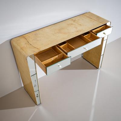 Vanity Console with Mirrored Front Italy 1950s