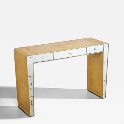 Vanity Console with Mirrored Front Italy 1950s