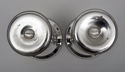 Varnish Co Pair of Mercury Glass Vases By Varnish