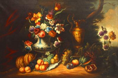 Vase and Fruit Still Life