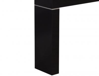 Vaughan Benz Style Ebonized Console Table with Silver Trim