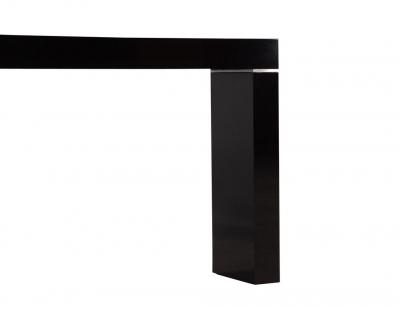 Vaughan Benz Style Ebonized Console Table with Silver Trim