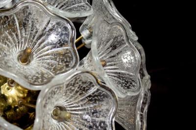 VeArt Murano Glass Flower Sputnik Chandelier by Venini for VeArt Italy 1960s