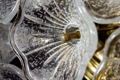 VeArt Murano Glass Flower Sputnik Chandelier by Venini for VeArt Italy 1960s