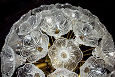 VeArt Murano Glass Flower Sputnik Chandelier by Venini for VeArt Italy 1960s