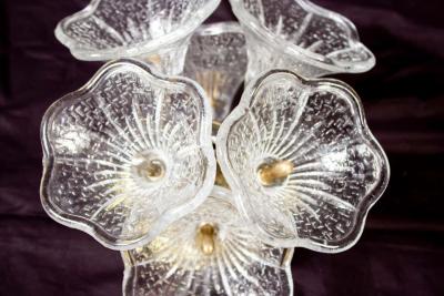 VeArt Murano Glass Flower Sputnik Chandelier by Venini for VeArt Italy 1960s