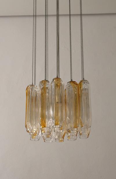 VeArt Murano Glass Quadrifoglio Pendant by VeArt 1970s