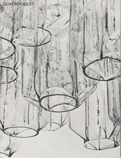 VeArt Murano Glass Quadrifoglio Pendant by VeArt 1970s