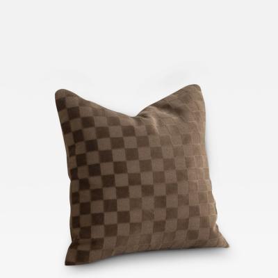 Velvet Checkered Pillow