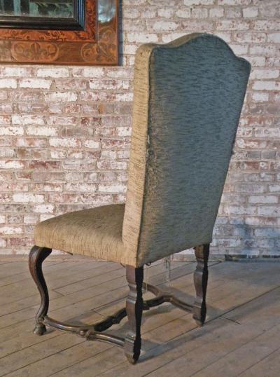 Venetian 18th Century large Rococo Walnut Side Chair