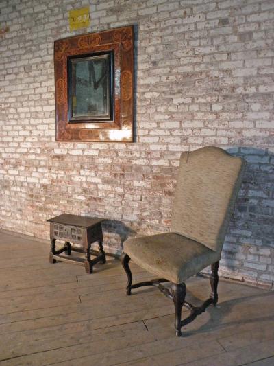 Venetian 18th Century large Rococo Walnut Side Chair