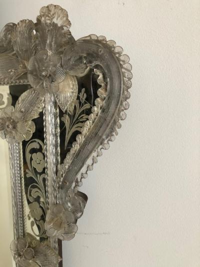 Venetian Antique Ornate Etched Decorative Mirror