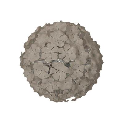 Venetian Beige Flowers Murano Style Glass Sputnik Chandelier