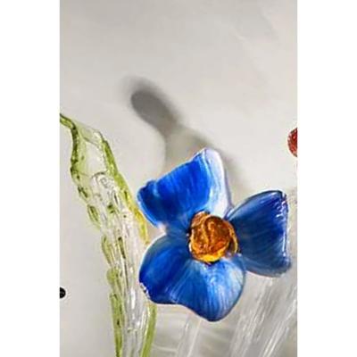 Venetian Floreal Multicolor C Rezzonico Murano Glass Wall Sconce