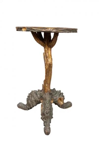 Venetian Gilded And Painted Grotto Table