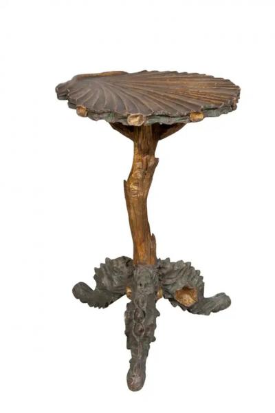 Venetian Gilded And Painted Grotto Table