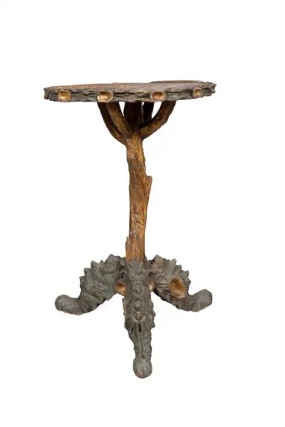 Venetian Gilded And Painted Grotto Table