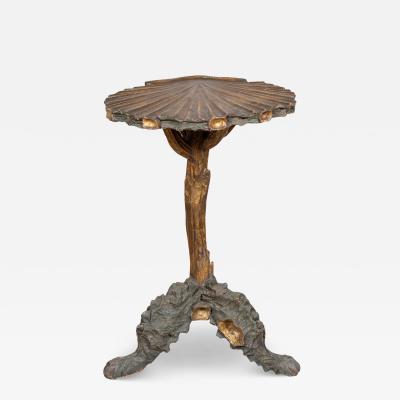 Venetian Gilded And Painted Grotto Table