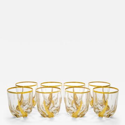 Venetian Gilt Gold Decorated Barware Whiskey Scotch Glass