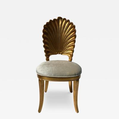 Venetian Grotto Style Gold Leaf Chair