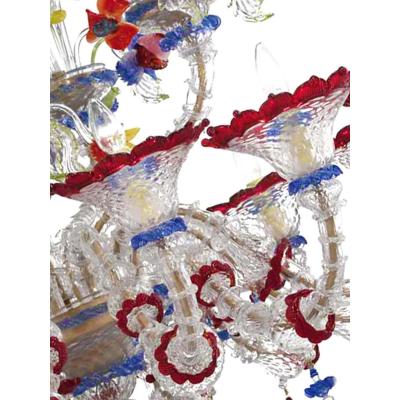 Venetian Imperial Floral C Rezzonico Murano Glass Chandelier