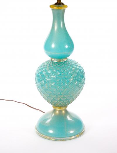 Venetian Italian Barovier Torso Hand Made Mouth Blown Murano Glass Table Lamp