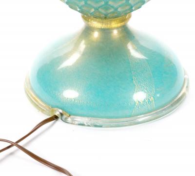 Venetian Italian Barovier Torso Hand Made Mouth Blown Murano Glass Table Lamp