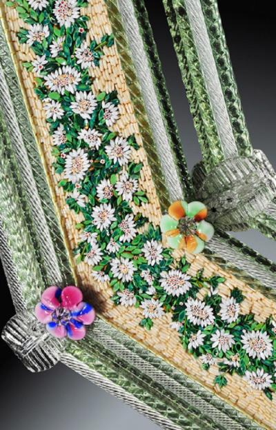 Venetian Micro Mosaic Mirror by Ongaro of Murano