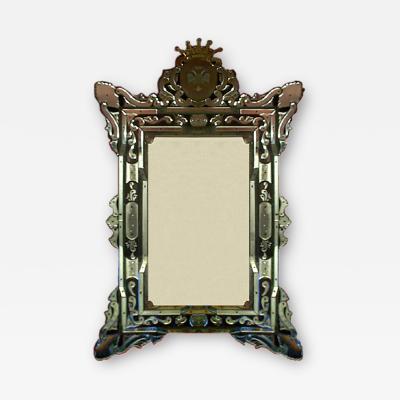 Venetian Mirror Hand Made by Barbini of Murano